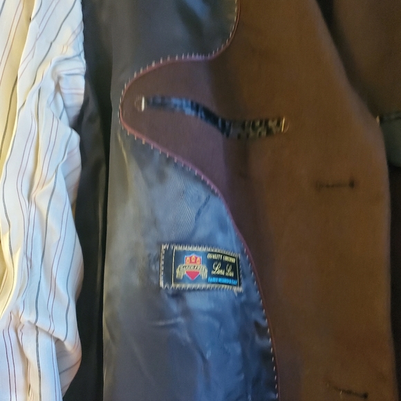 PRONTOMODA MEN'S SINGLE BREASTED FULL LENGTH TOP COAT CASHMERE LAMB WOOL SIZE 48 - Picture 5 of 16